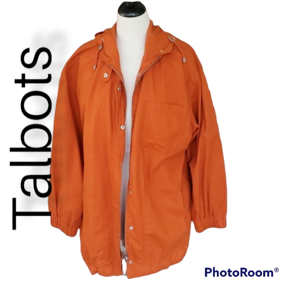 Talbots Orange Parka L